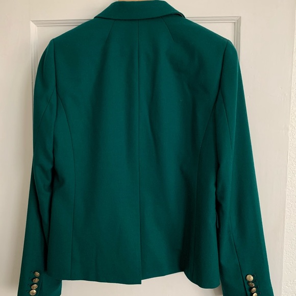 J Crew  hunter green blazer with gold buttons - Picture 3 of 3